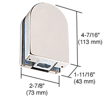 C.R. Laurence CRL PTH Series Polished Stainless Bottom Door Patch Fitting | PTH21PS