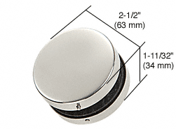 C.R. Laurence CRL PTH Series Polished Stainless Finish Patch Fitting Glass Connector | PTH24PS