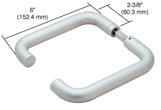 C.R. Laurence CRL Satin Anodized Finish PTH Series Tubular Style Lever Handles | PTH302A