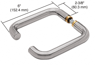 C.R. Laurence CRL Brushed Stainless PTH Series Contemporary Style Lever Handle | PTH302BS
