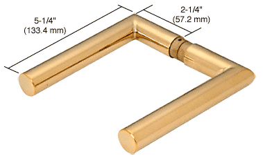 C.R. Laurence CRL Brass PTH Series Modern Style Lever Handle | PTH306BR