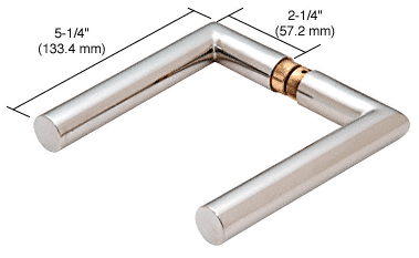 C.R. Laurence CRL Polished Stainless PTH Series Modern Style Lever Handle | PTH306PS