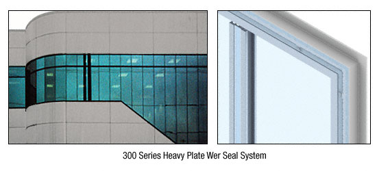 C.R. Laurence CRL Custom Brushed Stainless Heavy Plate Series Wall Panel System | PWS300CBS