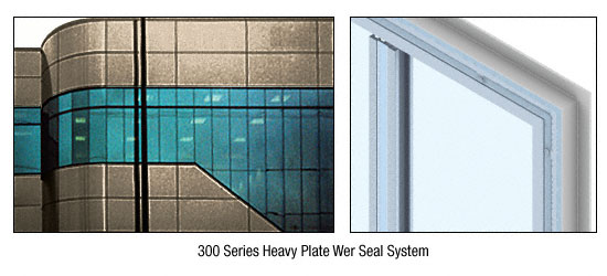 C.R. Laurence CRL Custom Polished Bronze Heavy Plate Series Wall Panel System | PWS300CPBRZ