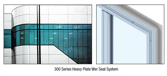 C.R. Laurence CRL Custom Polished Stainless Heavy Plate Series Wall Panel System | PWS300CPS