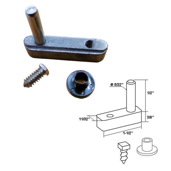 Pivot Block with 1/2&quot; Pin for Framed Swing Shower Door  | FPDSC4252