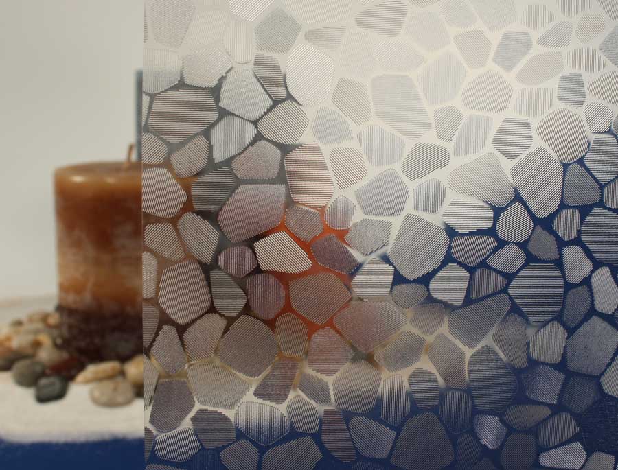 Clear Cobblestone Static Cling Window Film, 36&quot; Wide x 50 ft | REM08709336050