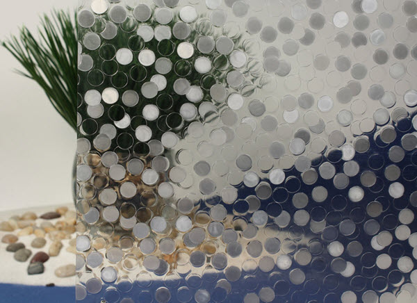 Bubbles Cut Glass Static Cling Window Film, 36&quot; Wide x 25 ft | REM08712836025