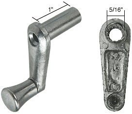 C.R. Laurence RV Window Crank Handle, 1&quot; Stem Length, Die Cast - Package | R7007