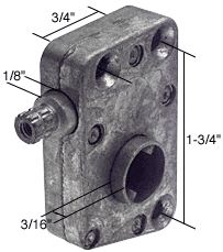 C.R. Laurence Left Hand RV Window Slant Sill Operator 1-3/4&quot; Screw Holes | R7020
