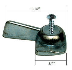 Left Hand Chrome Sliding Window Lock | R7077 | R7077