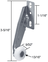Strybuc Industries CRL Right Hand Drawer Track Roller - Package | R7148