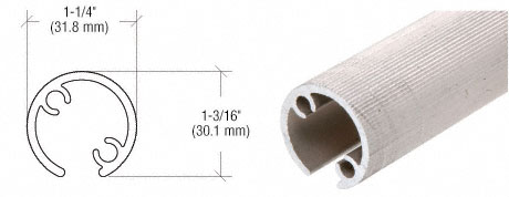 C.R. Laurence CRL Quick Connect Stabilizing 6&quot; Long Aluminum Sleeve for 1-1/2&quot; Diameter Tubing | RCB36