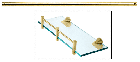 C.R. Laurence CRL Brass 36&quot; Glass Shelf Rods - Package | RD36BR
