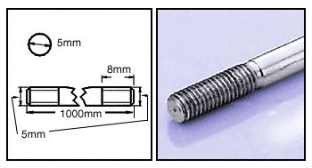 C.R. Laurence CRL Stainless Steel Rod for Rod Display System | RD4302CH