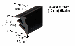 C.R. Laurence CRL 3/8&quot; Roll-In Glazing Gasket - 500 ft Roll | RG38500