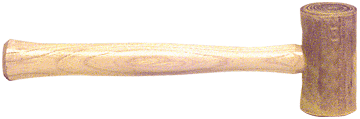 C.R. Laurence CRL 1-3/4&quot; Head Rawhide Mallet | RHM3