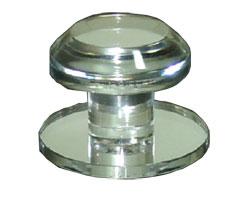 Clear Acrylic Beveled Stick-On Mirror Knob | RP3C1  | RP3C1