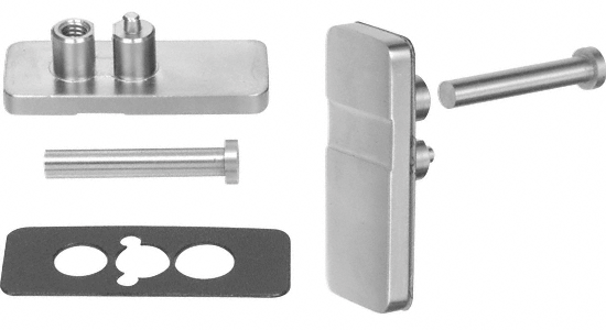 C.R. Laurence CRL Brushed Stainless Retainer Plate Kit | RPK1BS