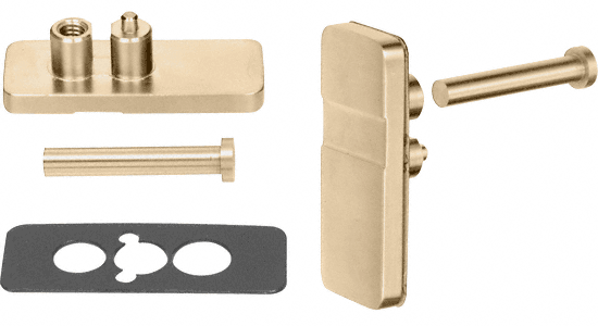 C.R. Laurence CRL Polished Brass Retainer Plate Kit | RPK1PB