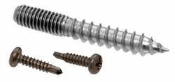 C.R. Laurence CRL Dark Bronze Replacement Screw Pack for Concealed Wood Mount Handrail Brackets- 3/8&quot;-16 Thread | RSP1DU