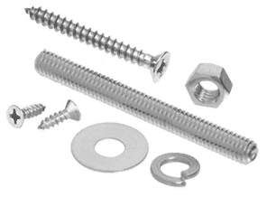 C.R. Laurence CRL Brushed Stainless Replacement Screw Packs for Bar Mount Foot Railing Bracket | RSP4BS