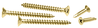 C.R. Laurence CRL Polished Brass Replacement Screw Pack for Exposed Wood Mount Handrail Brackets | RSP5PB