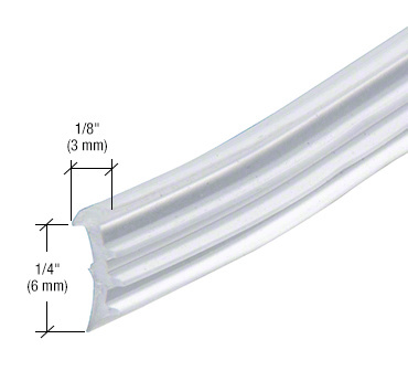 Clear Shower Door Replacement Spline - 18 ft Roll | RVG13