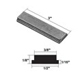 Gordon Glass&#174; 1/2" wide by 3" long Replacement Magnet for Swing Shower Doors and Shower Door Handles