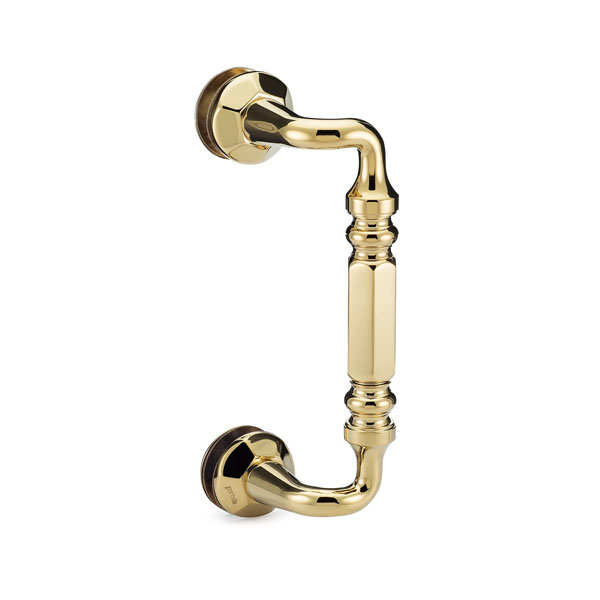 Rondo 8&quot; Center-to-Center Single Sided Offset Pull - Polished Brass | R8SOPPB