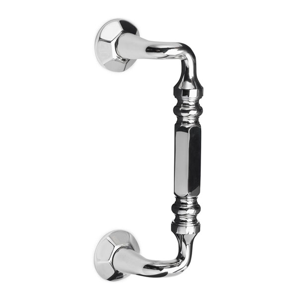 Rondo 8&quot; Center-to-Center Single Sided Offset Pull - Polished Nickel | R8SOPPN