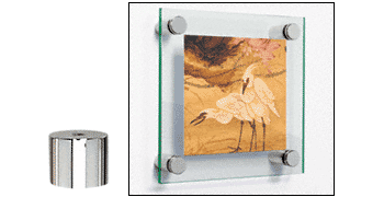 C.R. Laurence CRL Polished Stainless 1-1/4&quot; Diameter by 1&quot; Long Standoff Base | S0B1141PS