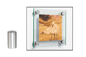 C.R. Laurence CRL Polished Stainless Standoff Base 1/2&quot; Diameter by 1-1/2&quot; Long  | S0B12112PS