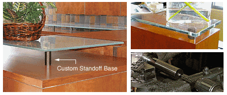 C.R. Laurence CRL 1&quot; Diameter Oil Rubbed Bronze Custom Standoff Base | S0B1C0RB