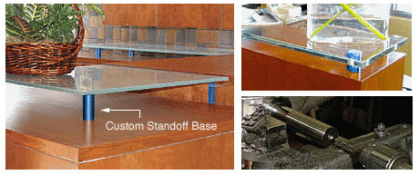 C.R. Laurence CRL 1&quot; Diameter Painted Custom Standoff Base | S0B1CPT