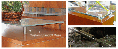 C.R. Laurence CRL 1&quot; Diameter Custom Standoff Base | S0B1C