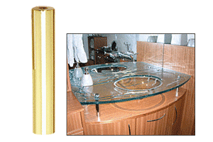 C.R. Laurence CRL Brass Standoff Base 3/4&quot; Diameter by 4&quot; Long | S0B344BR