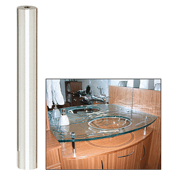 C.R. Laurence CRL Polished Stainless Standoff Base 3/4&quot; Diameter by 6&quot; Long | S0B346PS