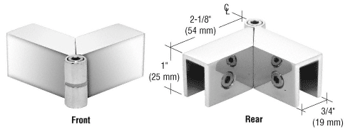 CRL Polished Chrome Adjustable &quot;Sleeve Over&quot; Glass Clamp | S0GC91CH