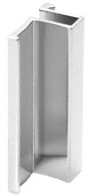 C.R. Laurence Brite Chrome Slip-On Handle For 3/16&quot; or 1/4&quot; for Frameless Sliding Door | S0H238CH