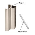Brushed Nickel Slip-On Handle For 3/16" or 1/4" for Frameless Pivot Door
