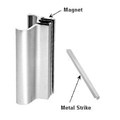 Brite Chrome Slip-On Handle For 3/16" or 1/4" for Frameless Pivot Door