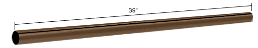 C.R. Laurence CRL Oil Rubbed Bronze 39&quot; (1 Meter) Support Bar Only | S10RB