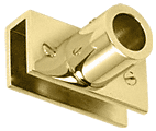 C.R. Laurence CRL Brass Adjustable Slim Line Glass Mount Fitting | S13BR