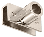 C.R. Laurence CRL Polished Nickel Adjustable Slim Line Glass Mount Fitting | S13PN