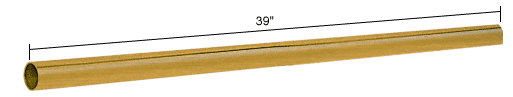 C.R. Laurence CRL Antique Brass 39&quot; (1 Meter) Support Bar Only | S1ABR