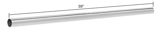 C.R. Laurence CRL Chrome 39&quot; (1 Meter) Support Bar Only | S1CH