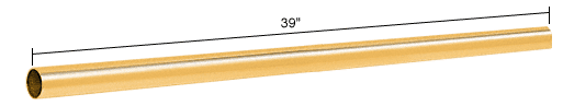 C.R. Laurence CRL Gold Plated 39&quot; (1 Meter) Support Bar Only | S1GP