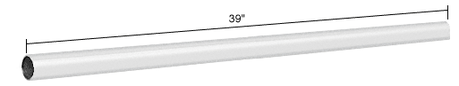 C.R. Laurence CRL Satin Chrome 39&quot; (1 Meter) Support Bar Only | S1SC