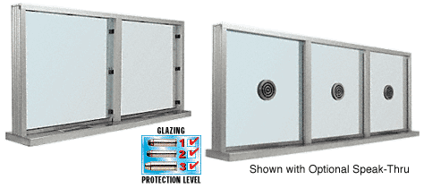C.R. Laurence CRL Satin Anodized Aluminum Standard Inset Frame Multi-Lite Window | S1SWA